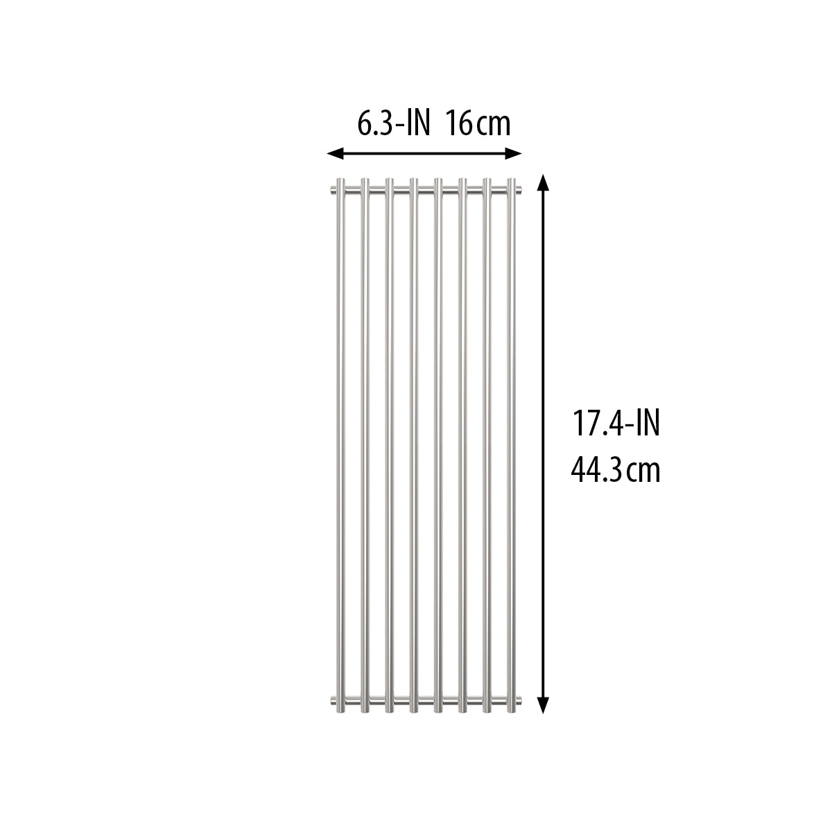 Grillrist i kraftig 8mm rustfritt stål Baron™ & Crown™