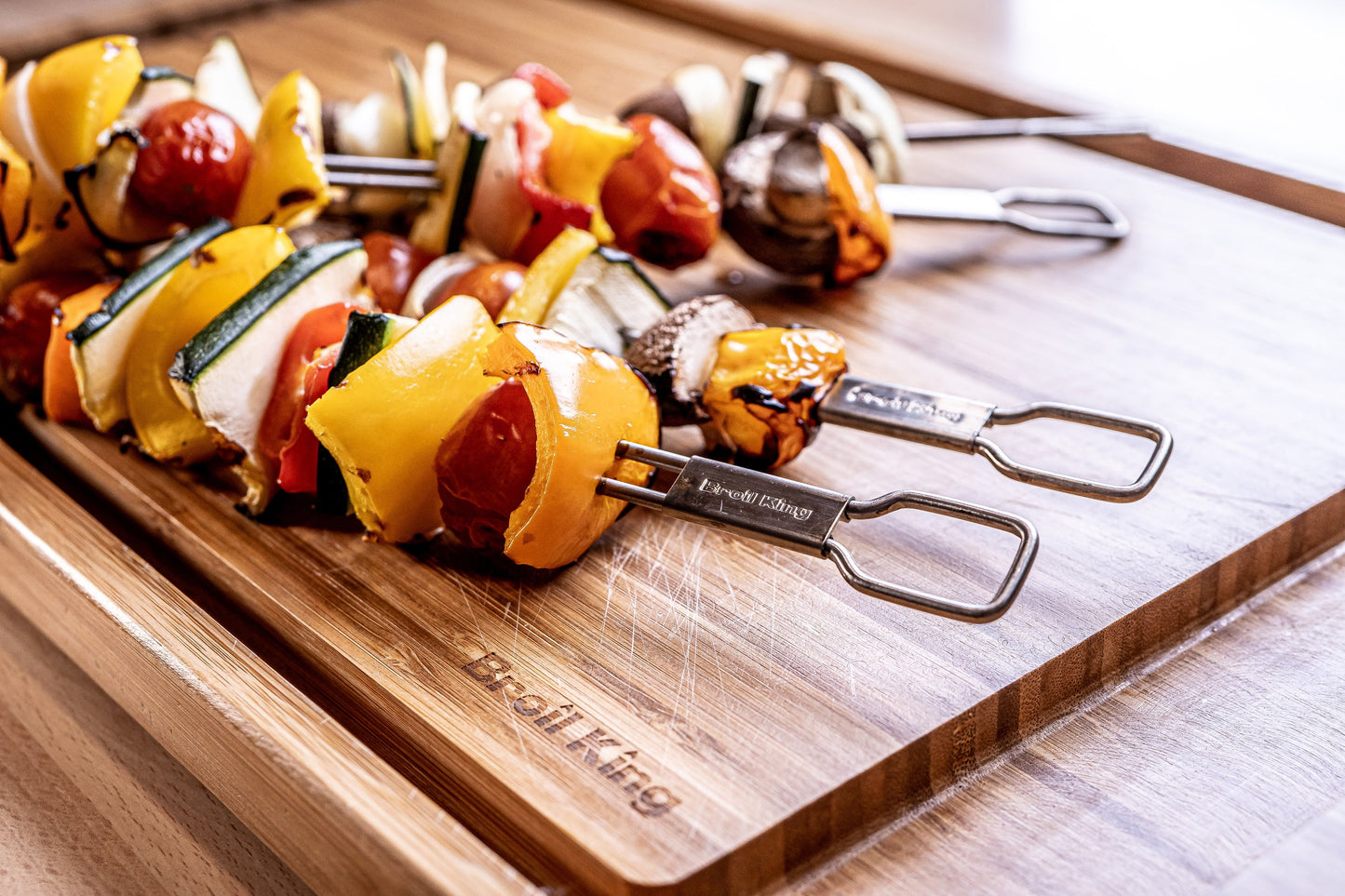 Doble Grillspyd i Rustfritt Stål, 4-pack