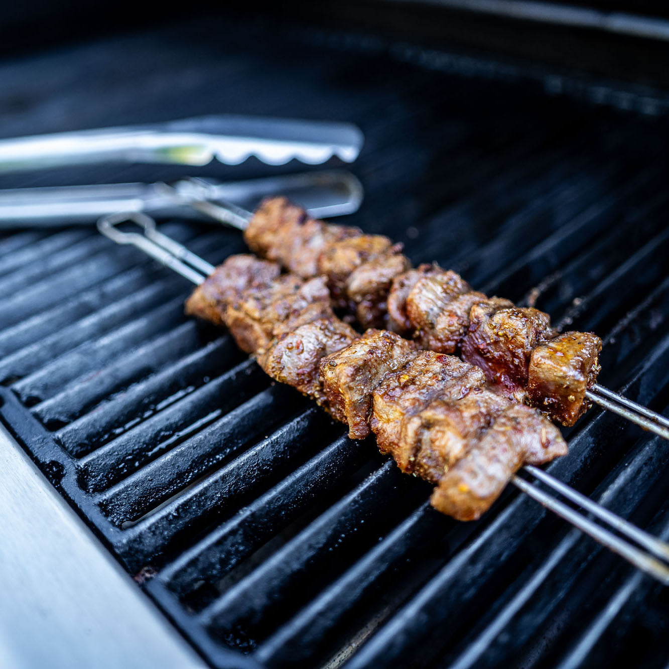 Doble Grillspyd i Rustfritt Stål, 4-pack